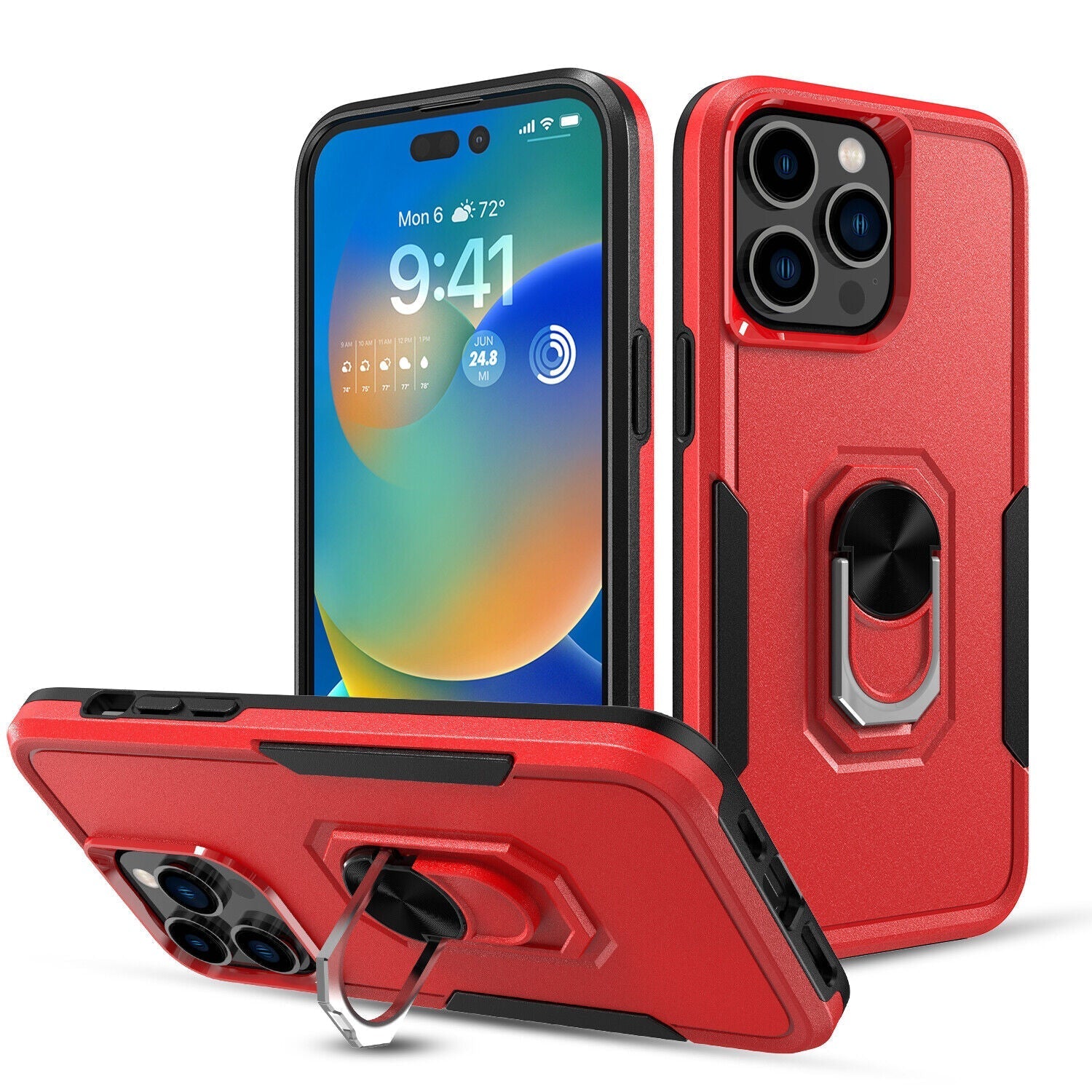 Coque robuste avec anneau pour iPhone 16 Pro Max Coque robuste avec anneau pour iPhone 16 Pro Max
